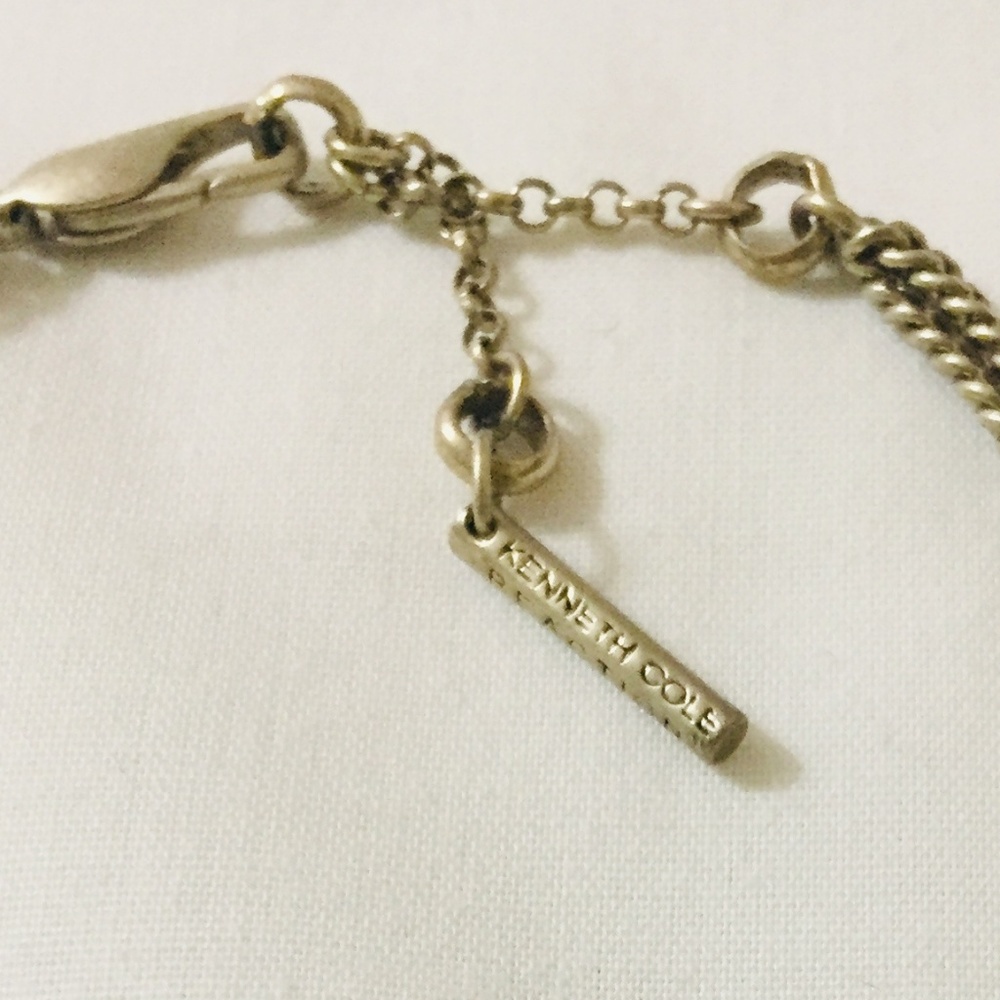 KENNETH COLE MULTI STRAND GOLD TONE NECKLACE - Picture 4 of 4